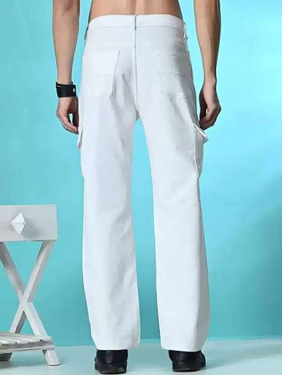 men solid mid rise relaxed fit cargo - 22241419 -  Standard Image - 1