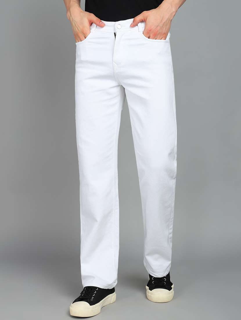 men mid rise straight fit jeans