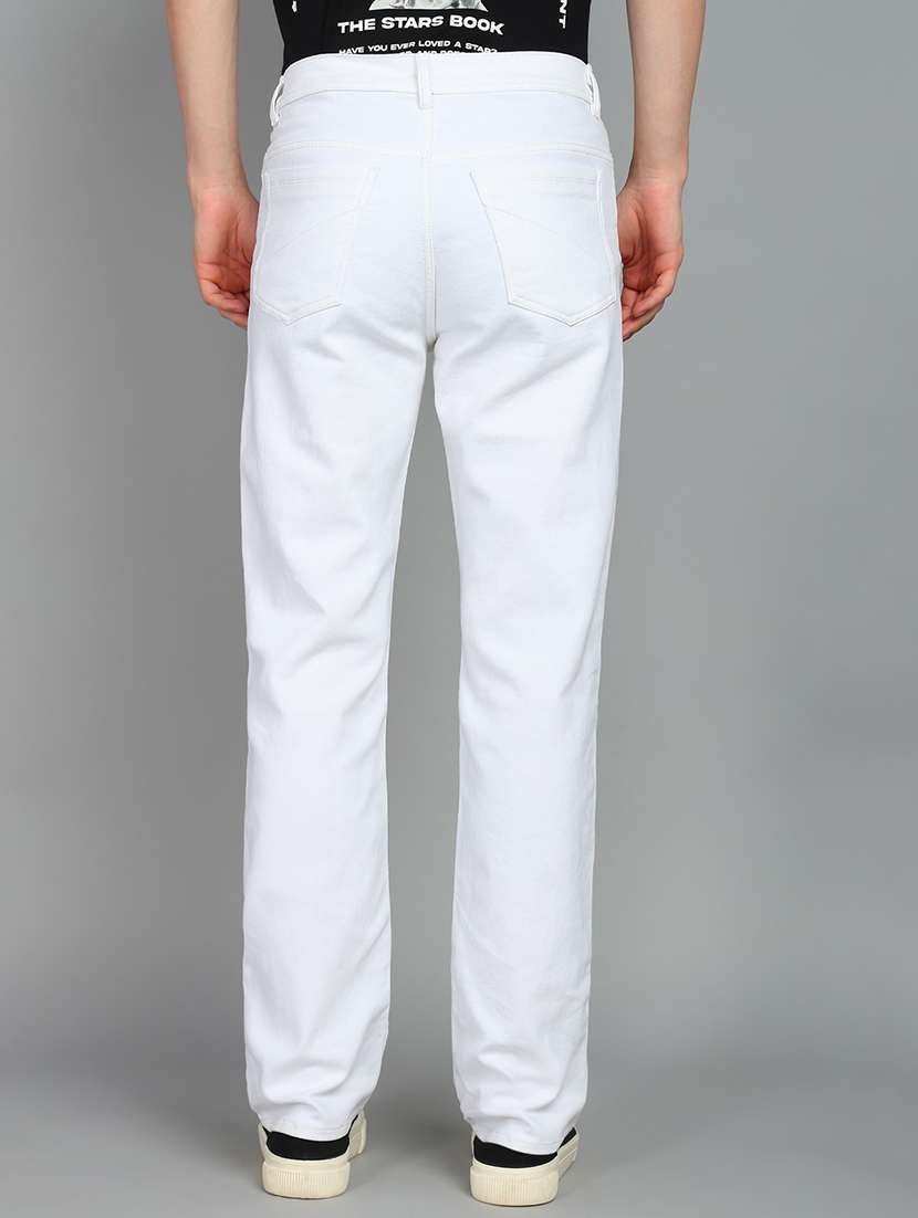 men plain mid rise relaxed fit jeans - 22241431 -  Standard Image - 1