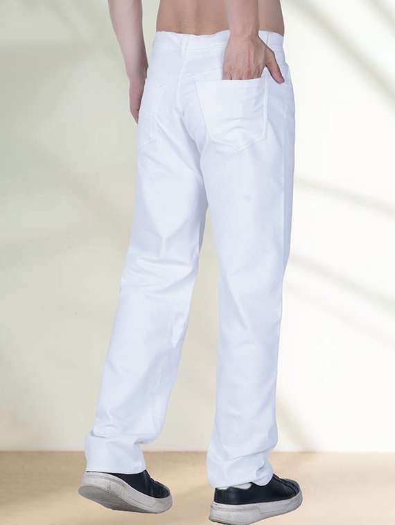 men plain mid rise relaxed fit jeans - 22241443 -  Standard Image - 1