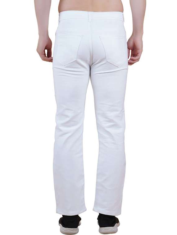 men plain mid rise straight fit jeans - 22241446 -  Standard Image - 1