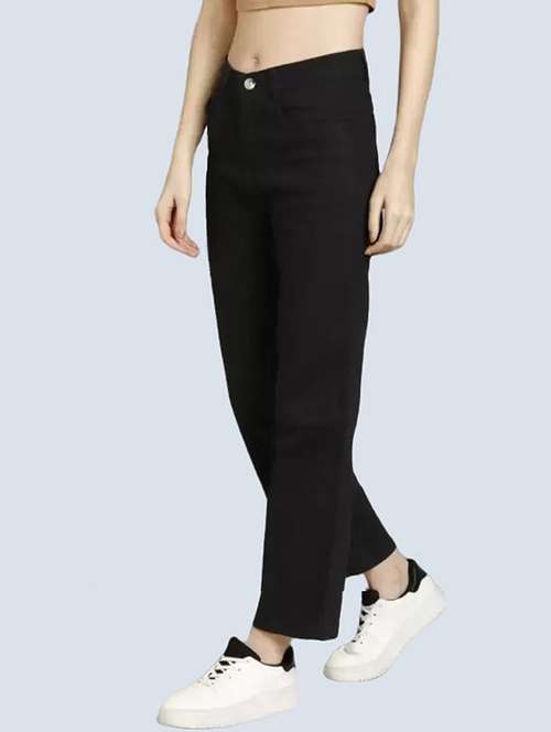 women solid mid rise straight fit jean - 22241570 -  Standard Image - 0