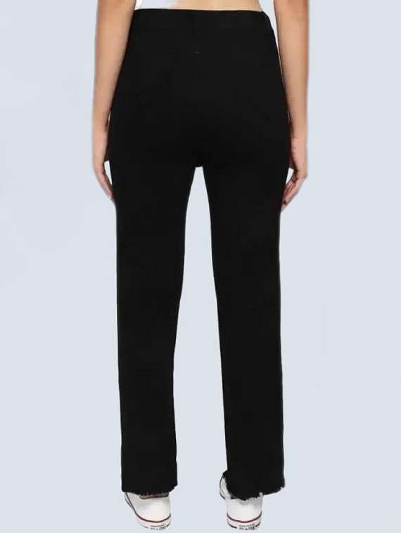 women solid mid rise straight fit jean - 22241570 -  Standard Image - 1