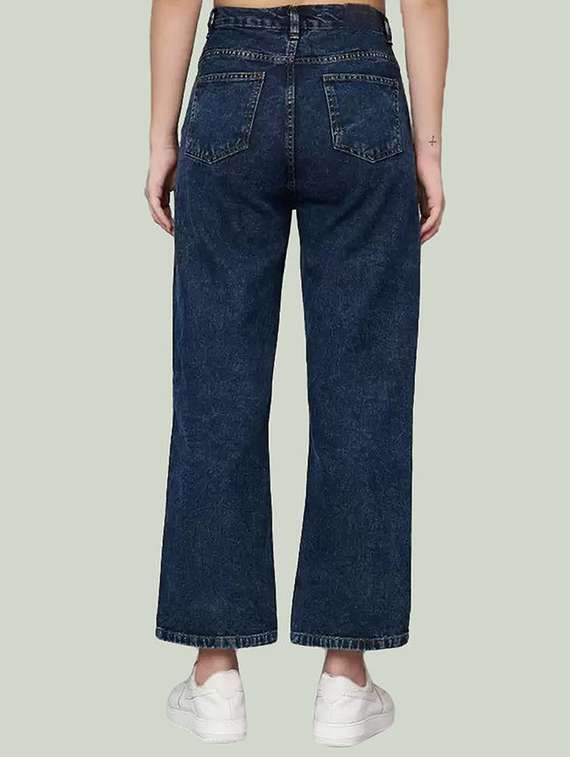 women solid mid rise bootcut jean - 22241678 -  Standard Image - 1