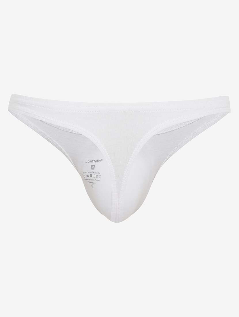 men solid thongs brief - 22241926 -  Standard Image - 4