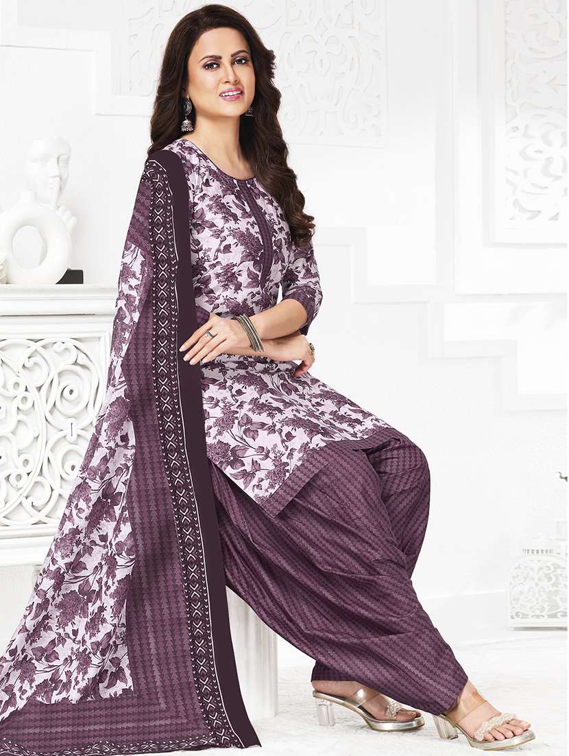 women floral printed three quarter sleeve kurta patiala with dupatta set - 22241969 -  Standard Image - 1