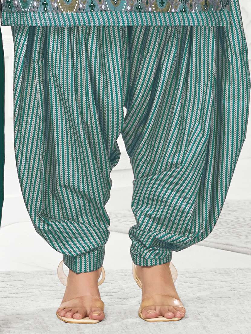 women printed three quarter sleeve kurta patiala with dupatta set - 22241970 -  Standard Image - 4