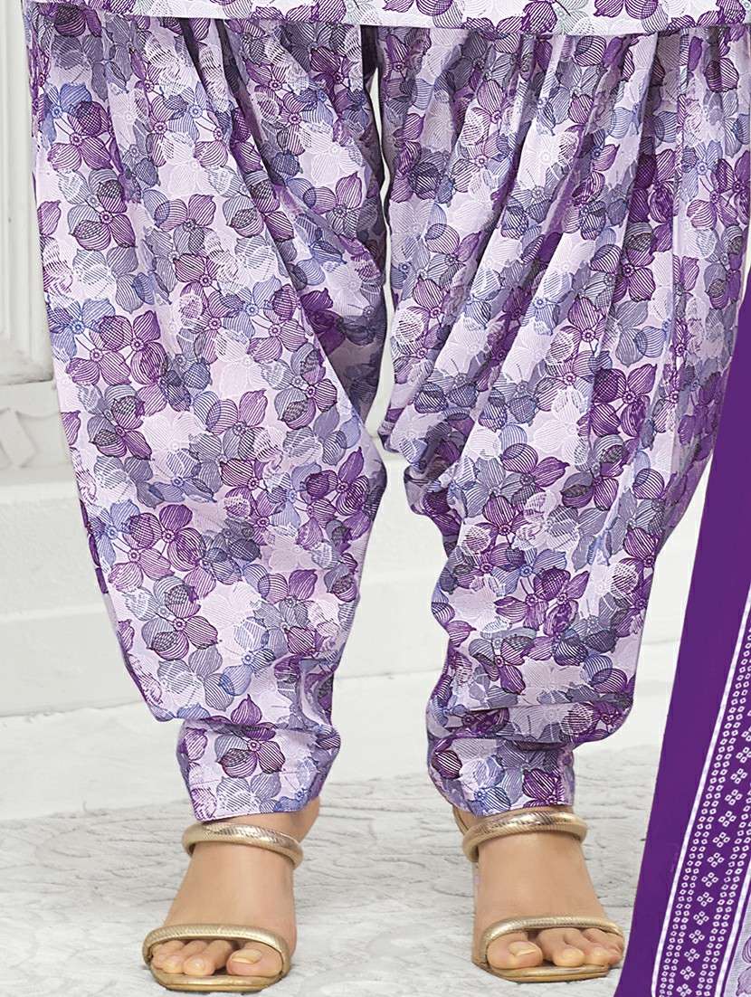 women printed three quarter sleeve kurta patiala with dupatta set - 22241972 -  Standard Image - 4