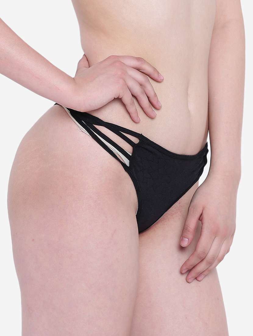 women solid low rise thongs  - 22242015 -  Standard Image - 1