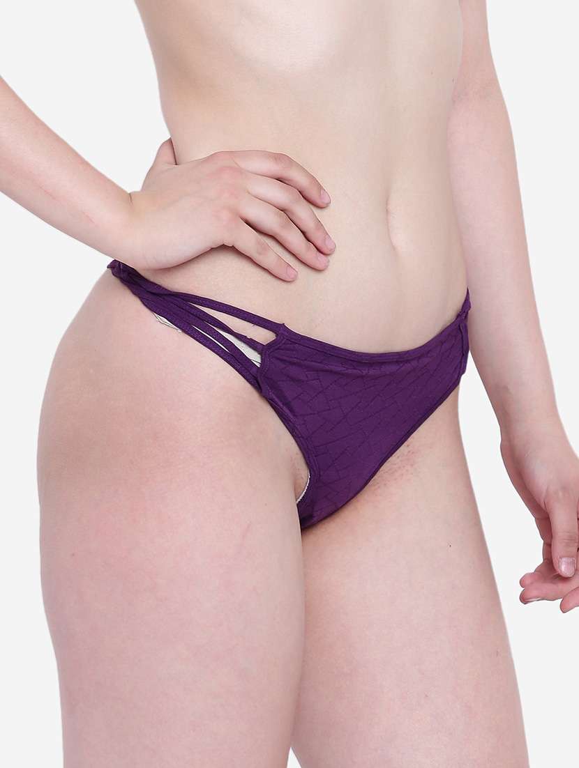 women solid low rise thongs  - 22242016 -  Standard Image - 1