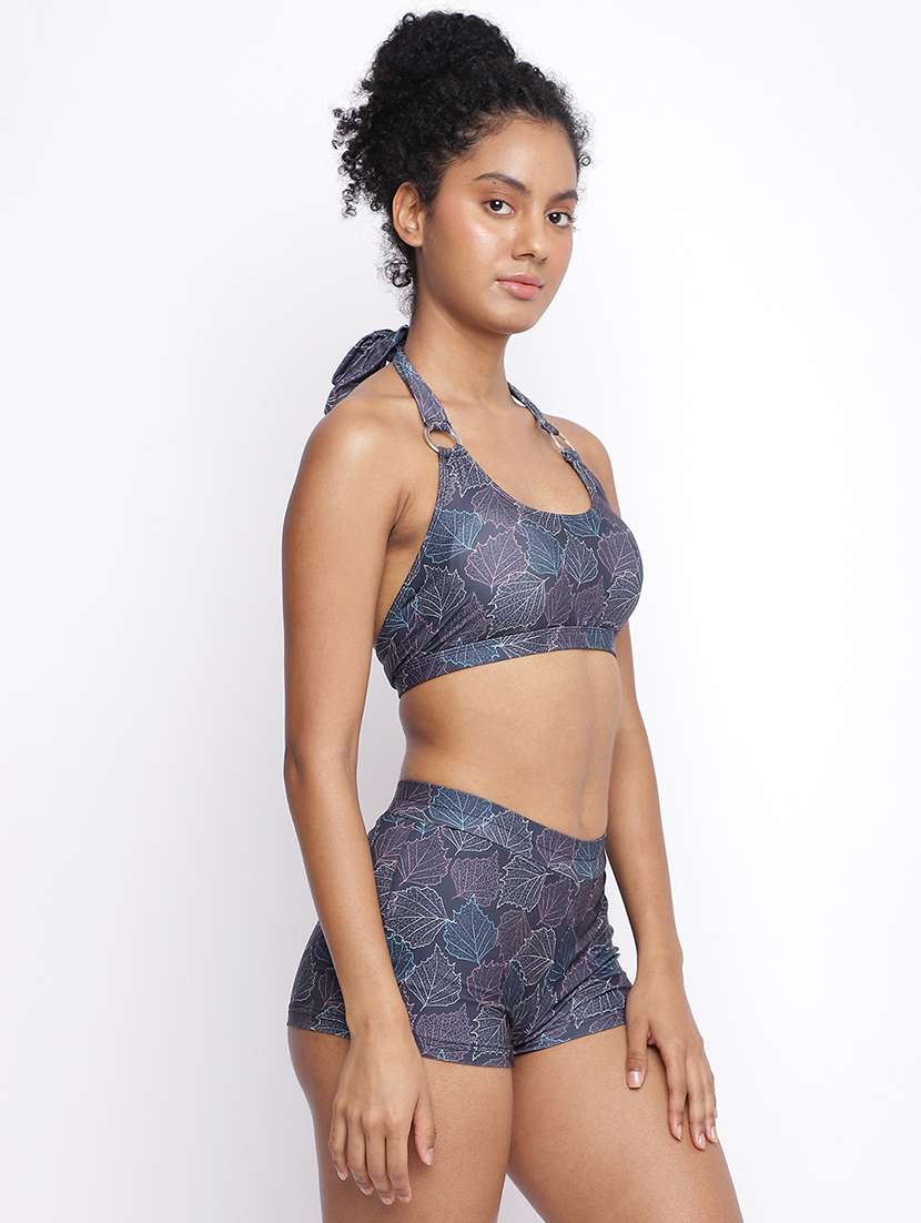 women printed mid rise boy shorts - 22242024 -  Standard Image - 1