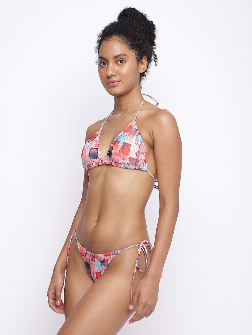 women printed low rise bikini panty - 22242029 -  Standard Image - 1