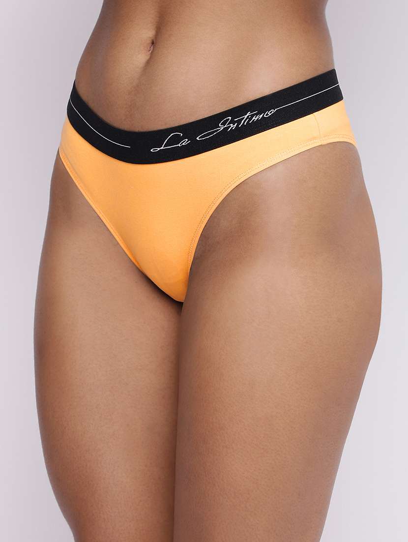 women solid low rise bikini panty - 22242030 -  Standard Image - 1