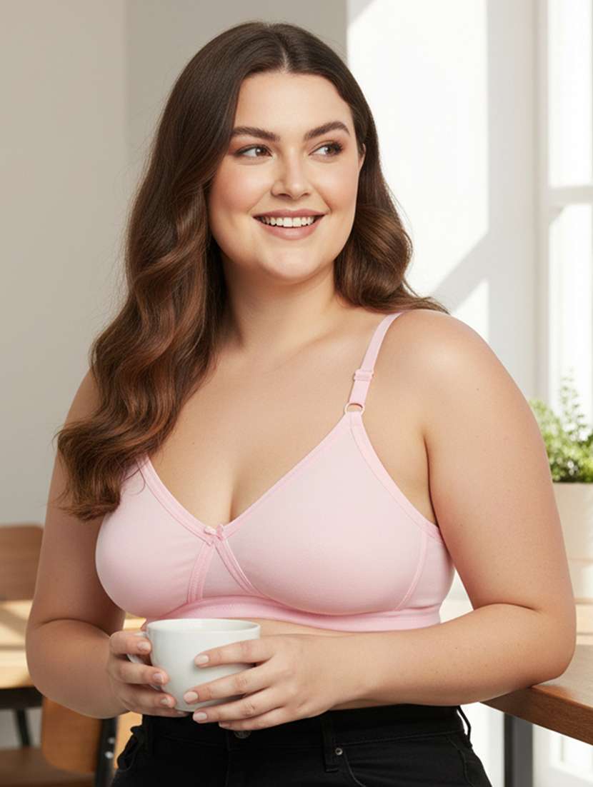 women plus size solid non padded minimizer bra - 22242032 -  Standard Image - 1