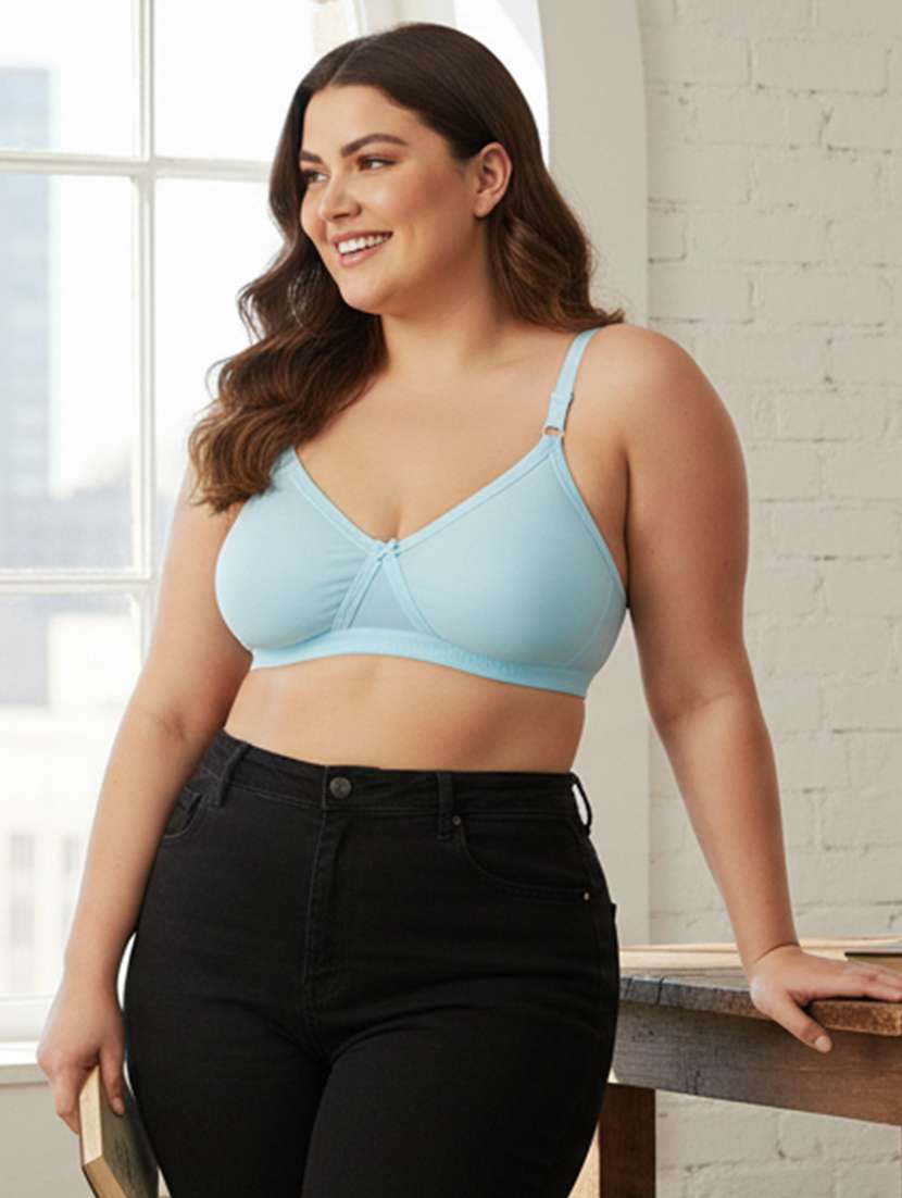 women plus size solid non padded minimizer bra - 22242033 -  Standard Image - 1