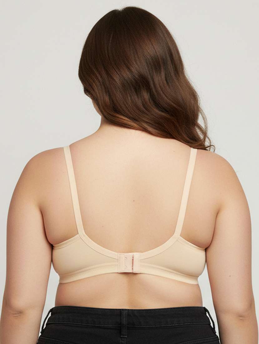 women plus size solid non padded minimizer bra - 22242034 -  Standard Image - 4