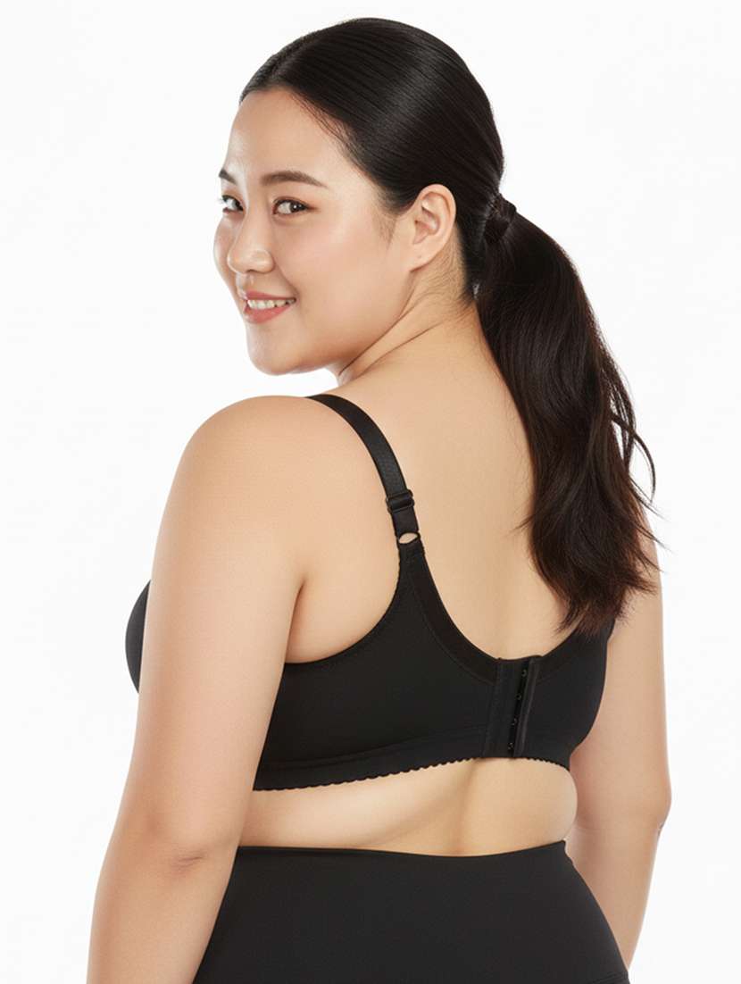 women plus size solid non padded minimizer bra - 22242038 -  Standard Image - 4