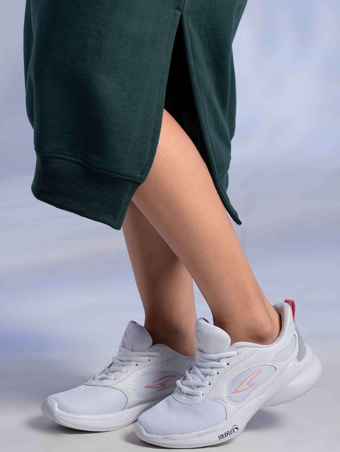 women solid long sleeve woolen t-shirt dress - 22242048 -  Standard Image - 4