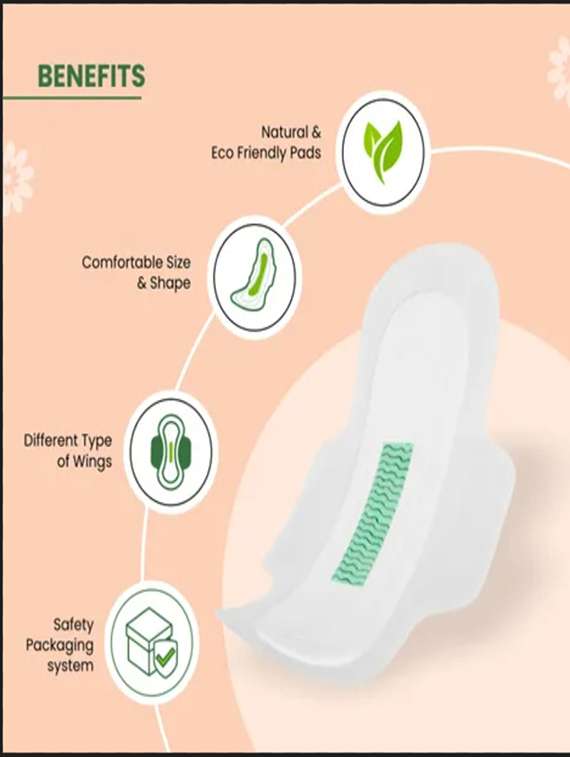 soft & rash free sanitary pads for women - 22243300 -  Standard Image - 1