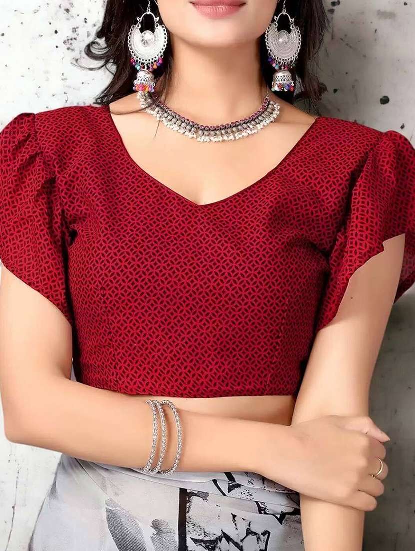 women printed casual wear saree with blouse - 22243507 -  Standard Image - 4