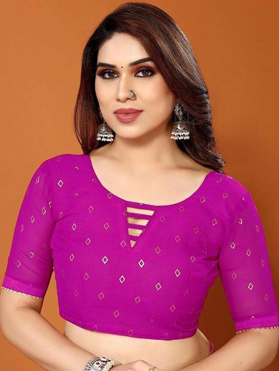 women printed casual wear saree with blouse - 22243515 -  Standard Image - 4