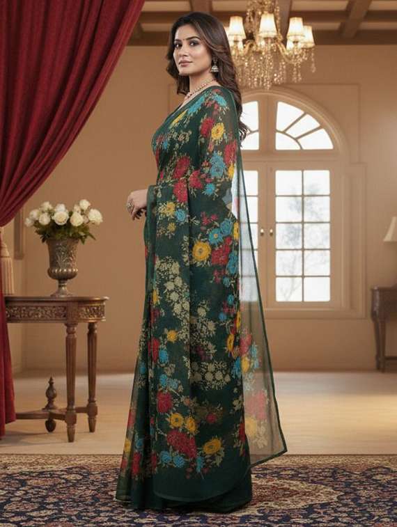 women pack of 2 printed combo saree with blouse - 22243533 -  Standard Image - 1