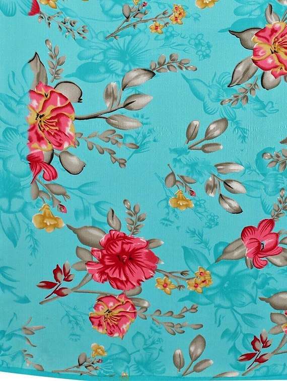 women floral printed saree with blouse - 22243568 -  Standard Image - 4