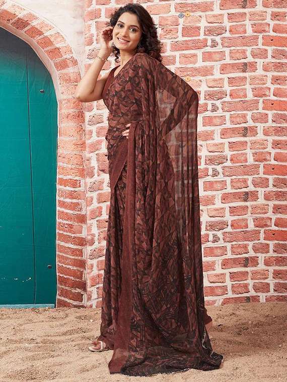 women printed casual wear saree - 22243573 -  Standard Image - 1