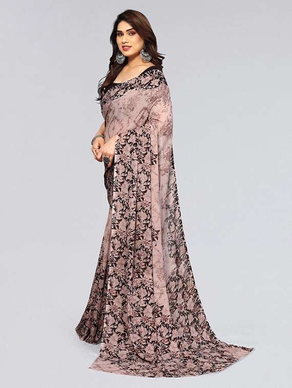 women printed casual wear saree with blouse - 22243578 -  Standard Image - 1