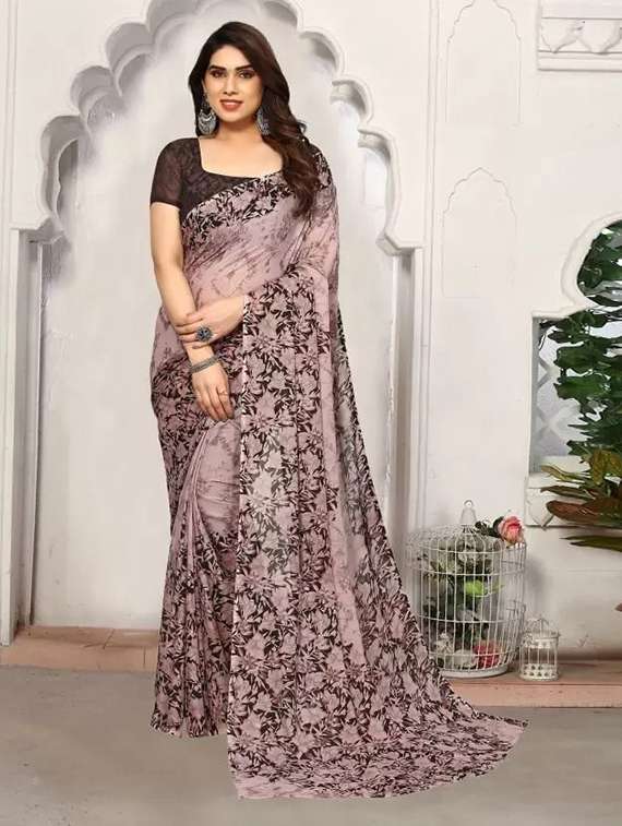 women pack of 2 printed combo saree with blouse - 22243580 -  Standard Image - 1