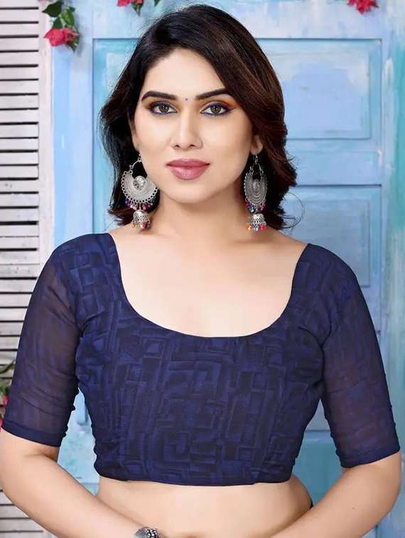 women printed casual wear saree with blouse - 22243587 -  Standard Image - 4