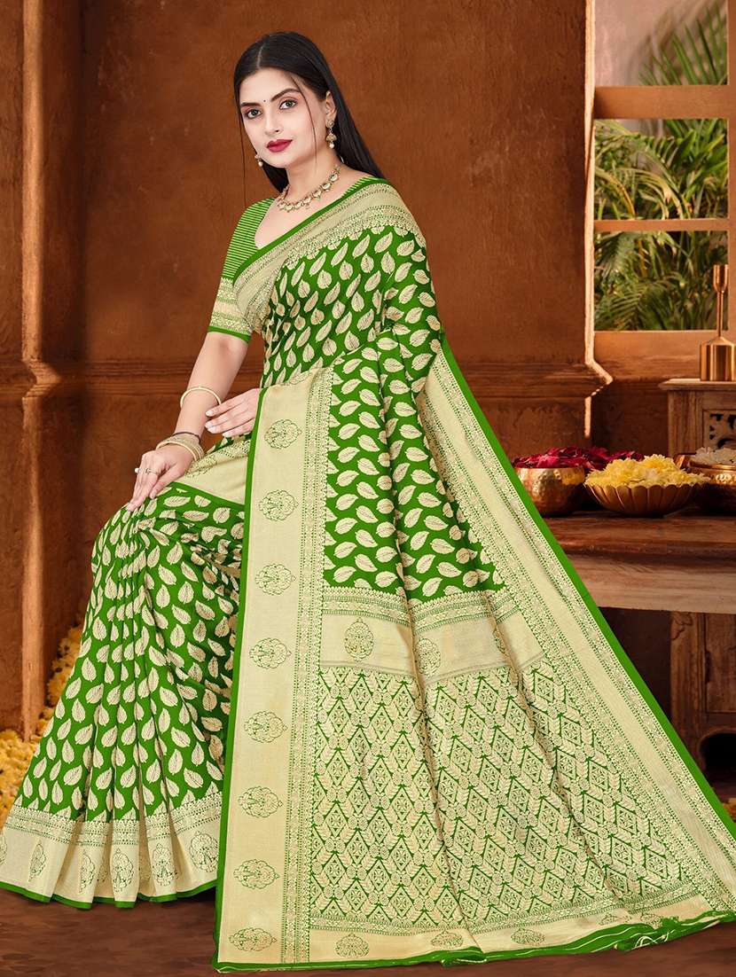 women self design banarasi saree with blouse - 22243633 -  Standard Image - 1