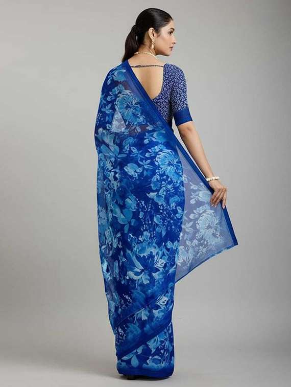 women printed casual wear saree - 22243659 -  Standard Image - 1