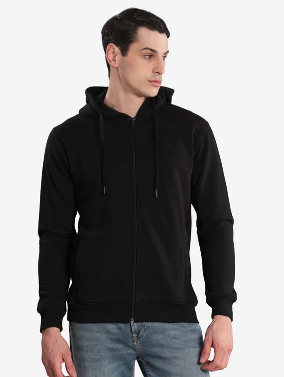 men solid long sleeve regular fit sweatshirt