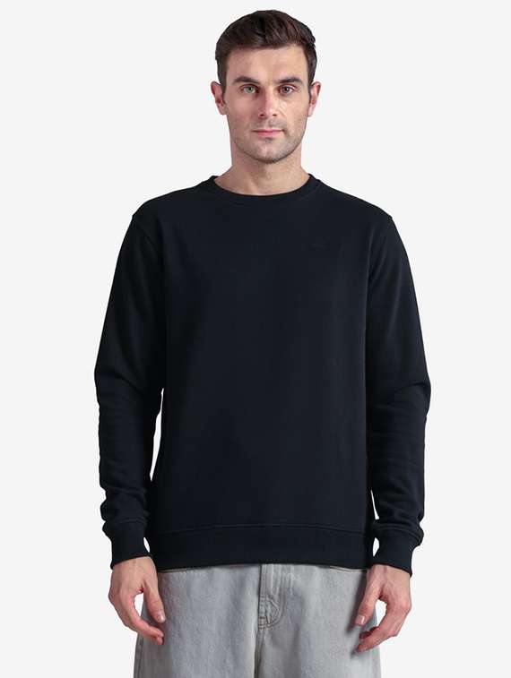 men solid long sleeve regular fit sweatshirt - 22243969 -  Standard Image - 1