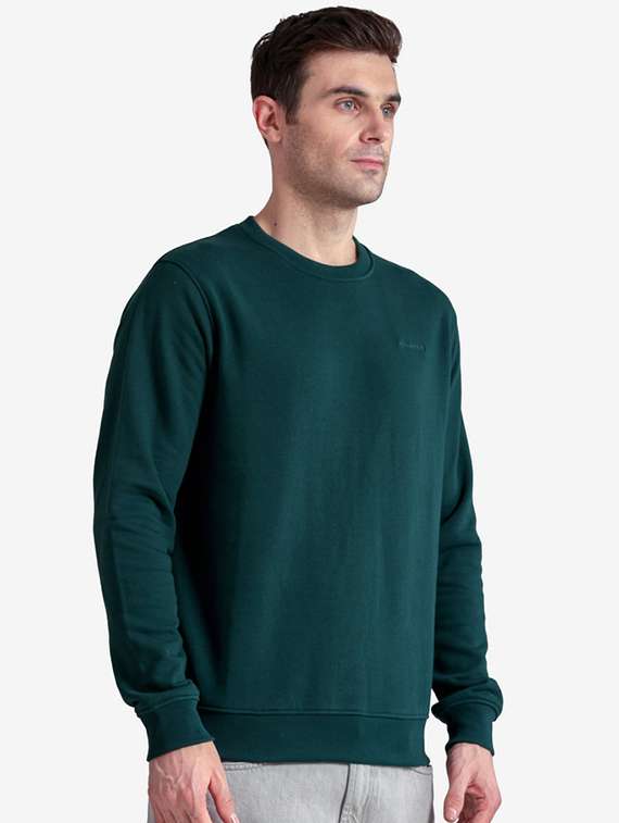 men solid long sleeve regular fit sweatshirt - 22243970 -  Standard Image - 1