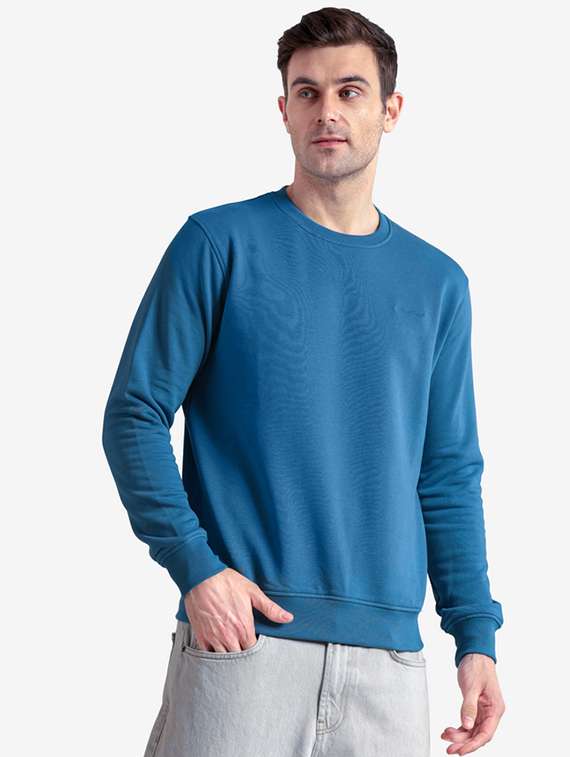 men solid long sleeve regular fit sweatshirt - 22243973 -  Standard Image - 1