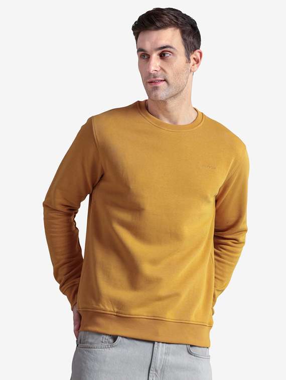 men solid long sleeve regular fit sweatshirt - 22243974 -  Standard Image - 1