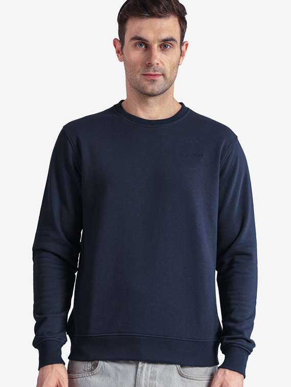 men solid long sleeve regular fit sweatshirt - 22243975 -  Standard Image - 1