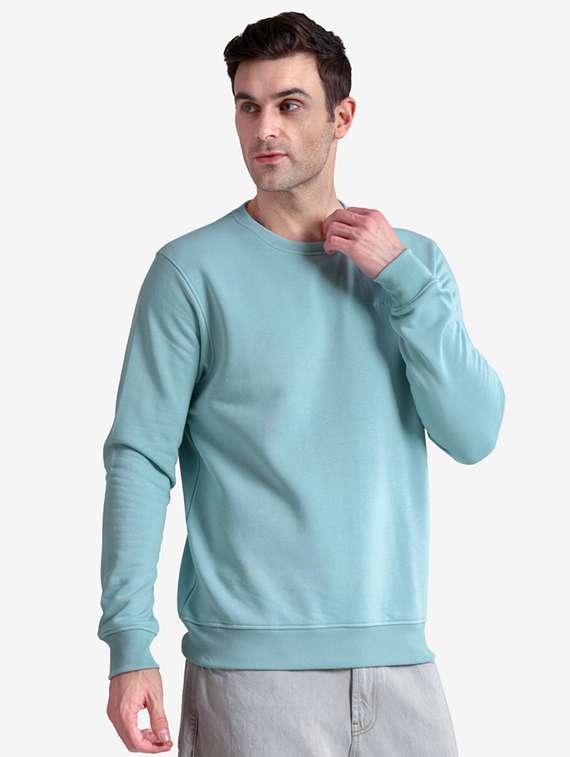 men solid long sleeve regular fit sweatshirt - 22243977 -  Standard Image - 1
