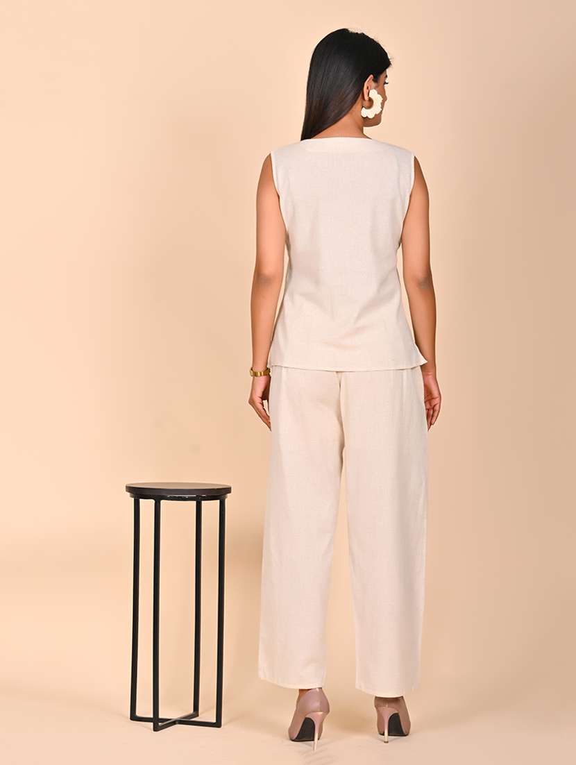 women embroidered top and trouser co-ord set - 22244027 -  Standard Image - 4