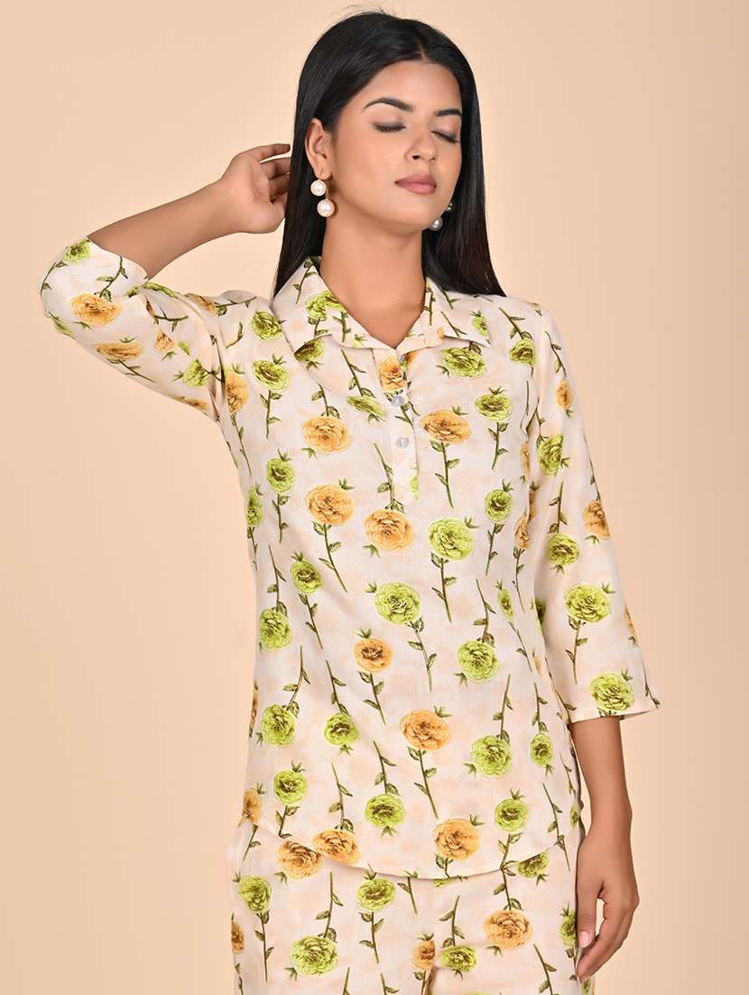 women printed top and trouser co-ord set - 22244037 -  Standard Image - 4