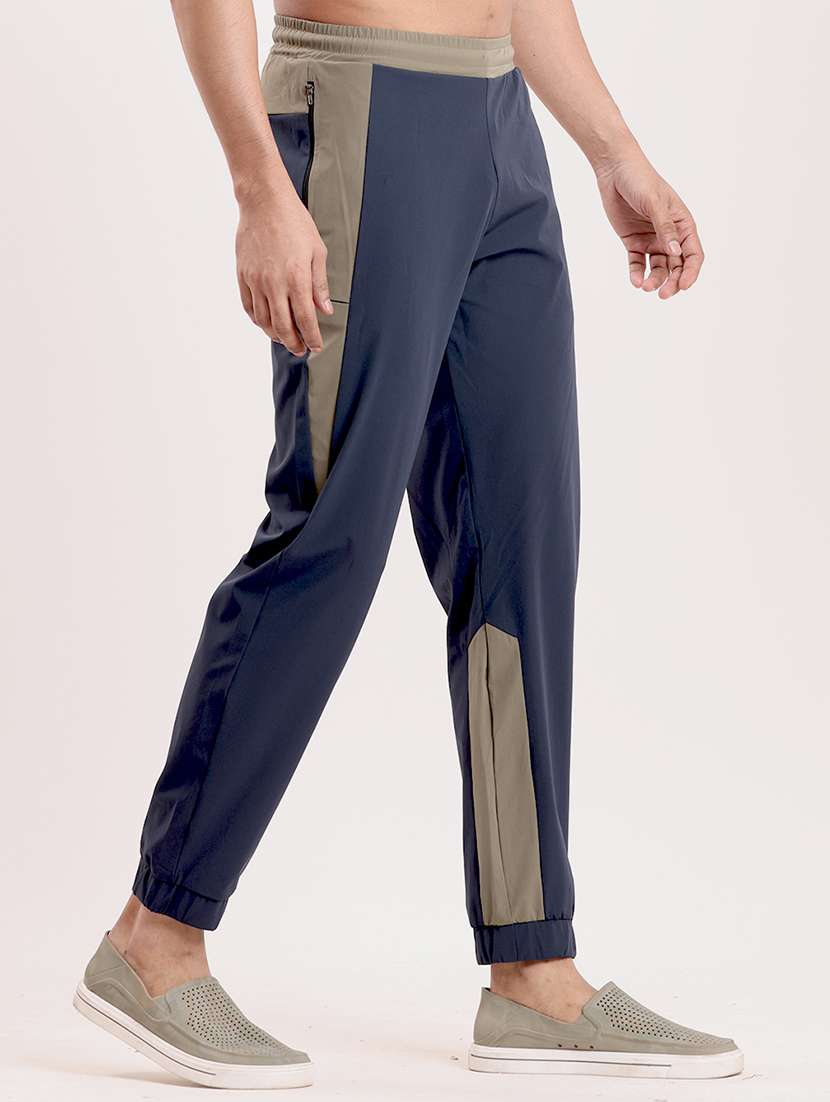 men color block low rise regular fit jogger - 22244137 -  Standard Image - 1