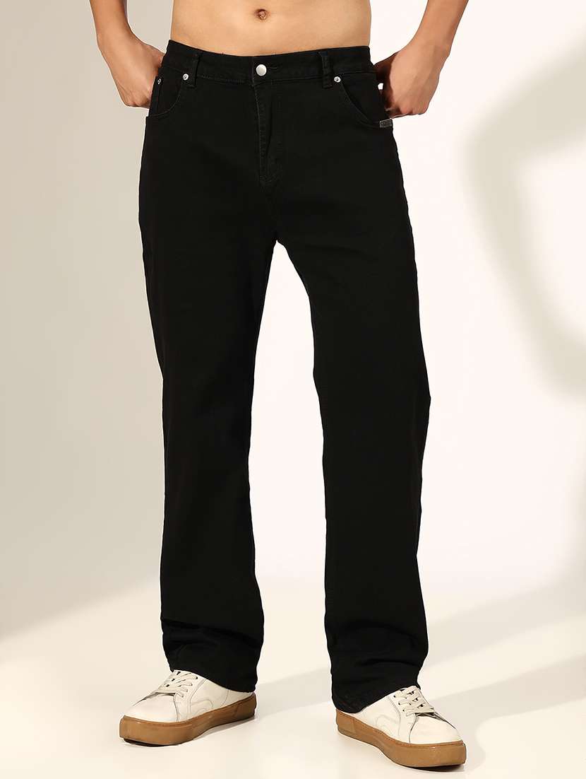 men solid mid rise straight fit jean - 22244216 -  Standard Image - 1