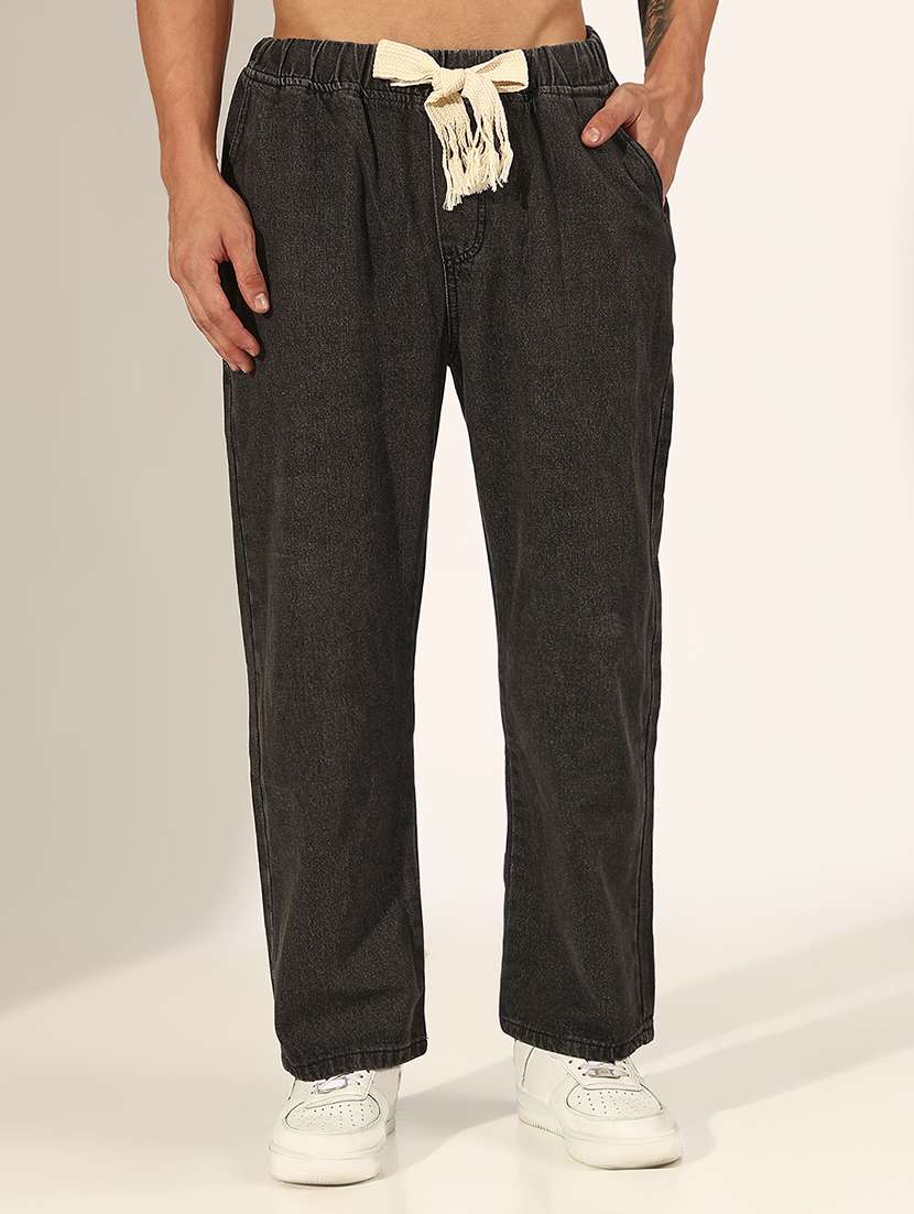 men solid mid rise straight fit jean - 22244217 -  Standard Image - 1