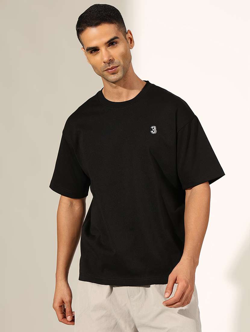 men solid short sleeve loose fit t-shirt - 22244226 -  Standard Image - 1
