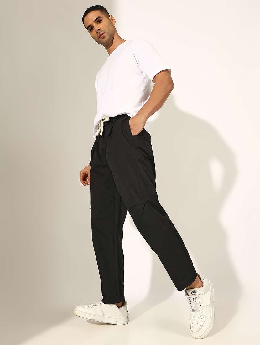 men solid mid rise straight chino trouser - 22244236 -  Standard Image - 4