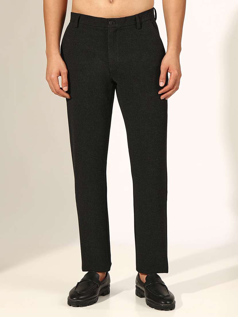 men solid mid rise slim fit chino  - 22244237 -  Standard Image - 1