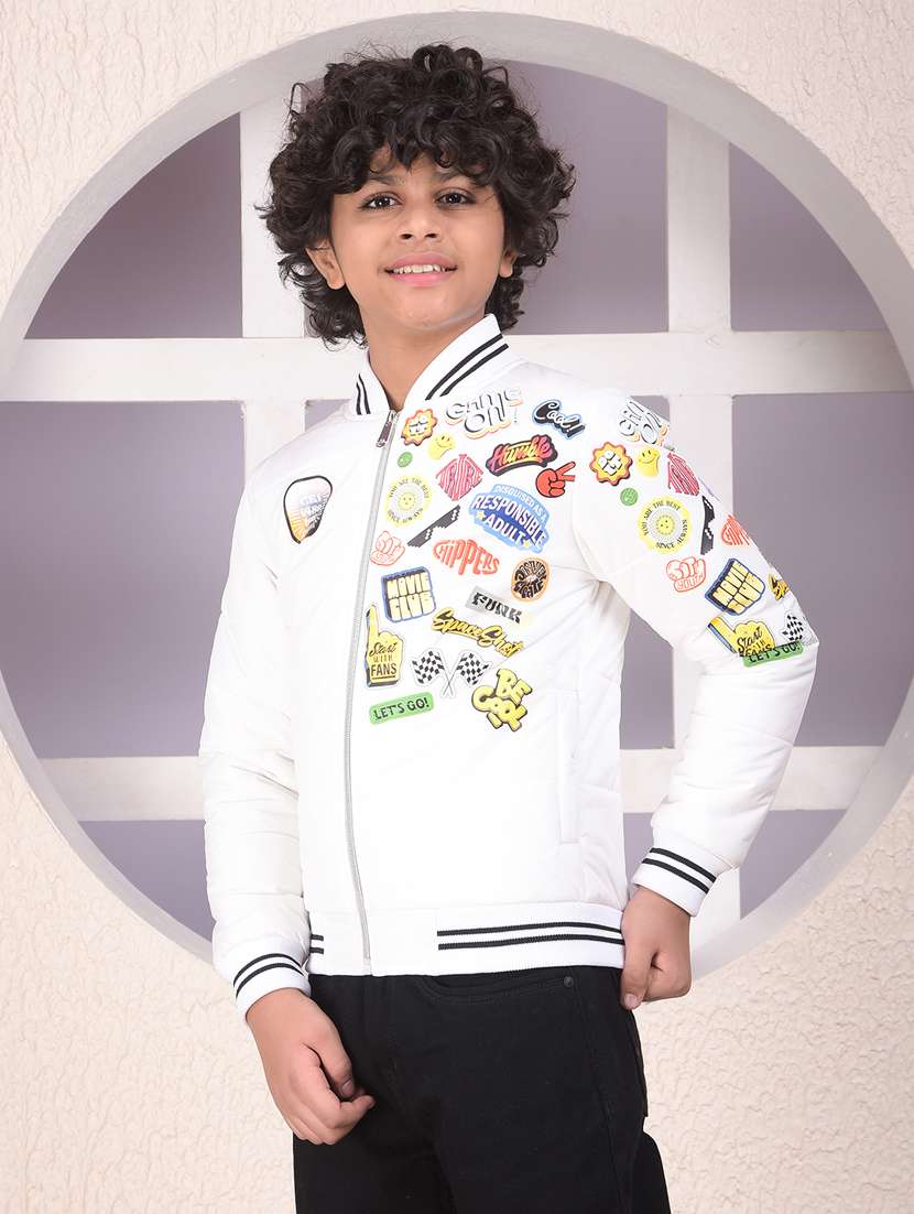 boys printed long sleeve bomber jacket - 22244265 -  Standard Image - 1
