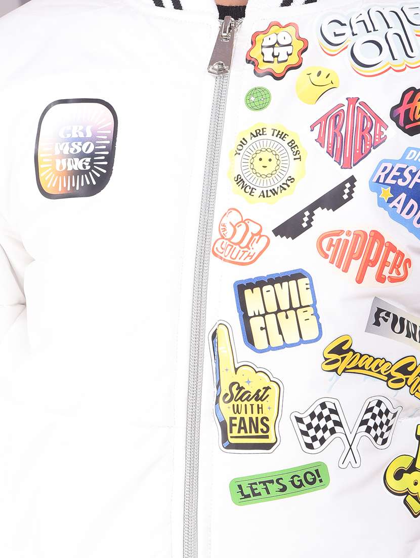 boys printed long sleeve bomber jacket - 22244265 -  Standard Image - 6